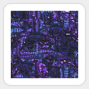Purple Woven Textured Pattern Sticker